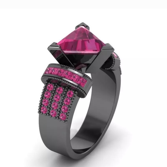 🌸 Closeout ! Fashion Trillion cut pink sapphires - Picture 4 of 9